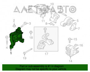 Pernele motorului dreapta Mazda 6 13-17 2.5 automat