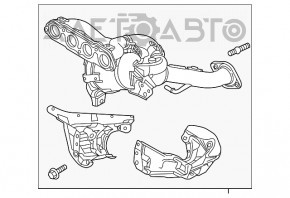 Коллектор выпускной с катализатором Mazda 6 13-17