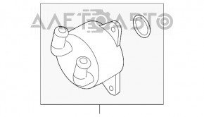 Radiator de ulei pentru cutia de viteze automata Mazda 6 13-21. Conductele sunt indoite.