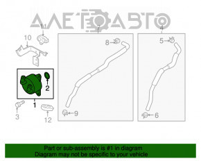 Radiator de ulei pentru cutia de viteze automata Mazda 6 13-21. Conductele sunt indoite.