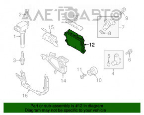 Blocul ECU al calculatorului motorului Mazda 6 13-21 2.5