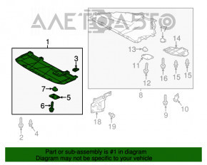 Protecție motor față Mazda 6 13-17