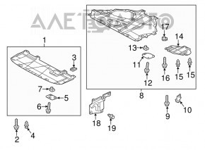 Protecția motorului față Mazda 6 13-17 nou OEM original