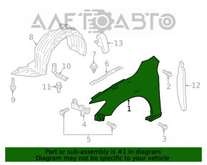 Aripa dreapta fata Mazda 6 13-21 noua OEM originală