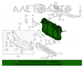 Televizor radiator Mazda 3 14-18 BM fără control de croazieră.