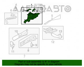 Panoul frontal stânga Mazda 6 13-17 argintiu