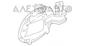 Capacul rezervorului de combustibil Mazda 6 13-21 este lovit.