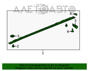 Capacul pragului drept Mazda 6 13-21