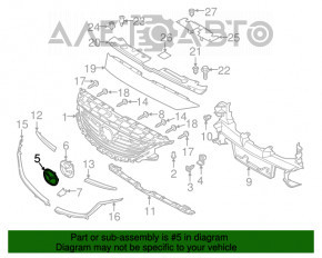 Emblema grilei radiatorului Mazda 6 13-17 nou OEM original