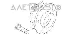 Rulmentul roții din față stânga Mazda CX-5 17- ruginit, joc nou OEM original