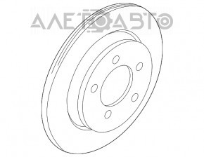 Диск тормозной задний правый Mazda 6 13-21 275/10мм ржавый