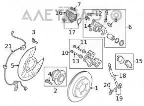 Диск тормозной задний правый Mazda 6 13-21 275/10мм ржавый