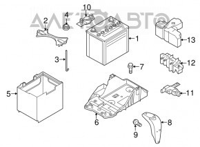 Suport baterie asamblat Mazda 6 13-21