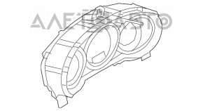 Tabloul de bord Mazda 6 13-17 SUA tip 2 zgârieturi