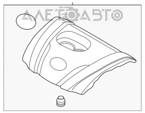 Capacul motorului Mazda 6 13-21, fixările sunt rupte