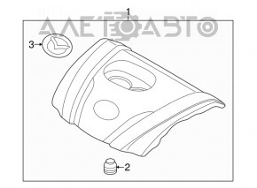 Capacul motorului Mazda 6 13-21, fixările sunt rupte