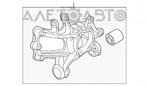 Bucșă spate stânga Mazda 6 13-17, șurubul lung rugini, bucșele rupte.