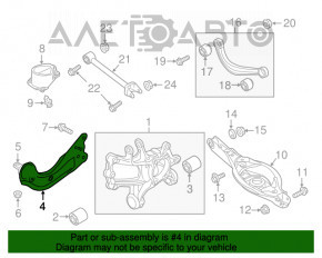 Maneta longitudinală spate dreapta Mazda 6 13-15