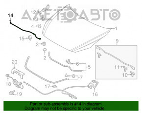 Suport de capot pentru Mazda 6 13-21