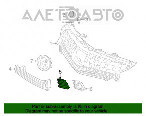 Grila bara stânga Toyota Prius V 12-14 pre-restyling sub PTF