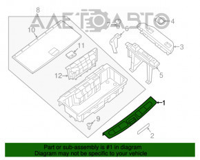 Capac portbagaj Infiniti JX35 QX60 13- negru