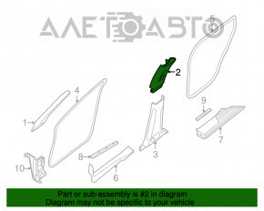 Capac spate stânga Infiniti JX35 QX60 13- gri, tip 1 pentru curățare chimică