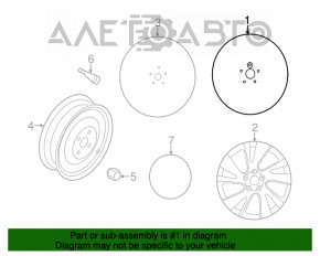 Диск колесный R18 5*114,3 Infiniti JX35 QX60 13- легкая бордюрка, под покрас