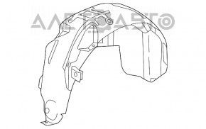 Aripa spate dreapta Infiniti JX35 QX60 13- ruptă.