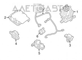 Senzor airbag usa dreapta Nissan Maxima A36 16-