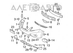 Suportul de bara fata stanga pentru Lexus RX350 RX450h 10-12, nou, neoriginal