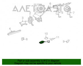 Modulul computerizat al airbag-urilor SRS pentru airbag-urile de siguranță Lexus RX450h 10-15