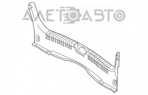 Capacul portbagajului Mazda 6 13-21 este uzat, zgâriat.