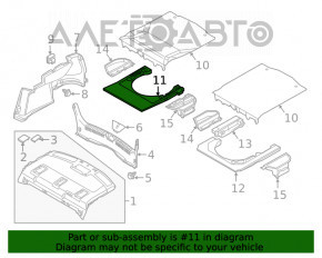 Пол багажника Mazda 6 13-21 под мини запаску