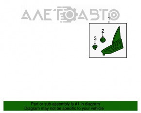 Moldura emblemei aripii stângi Chevrolet Volt 11-15 cu ciobitură