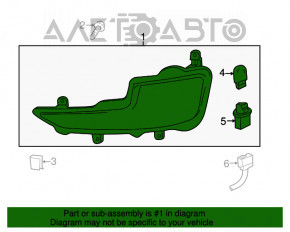 Поворотник левый Chevrolet Volt 11-15