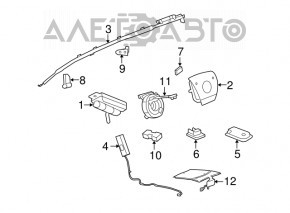 Senzor airbag dreapta spate pentru GMC Terrain 10-17