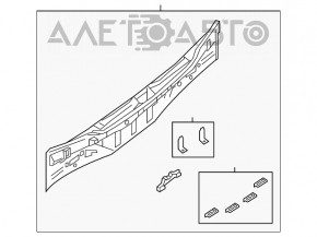 Panoul din spate al Nissan Altima 13-18