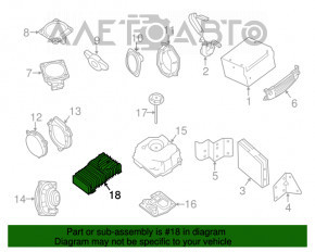 Amplificatorul Infiniti JX35 QX60 13- Bose cu 15 difuzoare