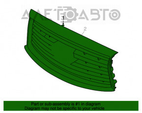 Grila radiatorului cu emblema Infiniti JX35 QX60 13-15 pre-restilizare