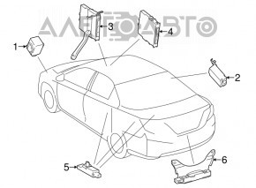 ASAMBLAREA COMPUTERULUI, CHEIE INTELIGENTĂ Toyota Camry v55 15-17 SUA