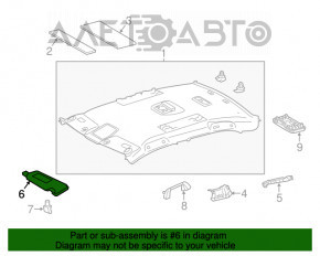 Козырек левый Toyota Camry v50 12-14 usa беж, отклеена ткань