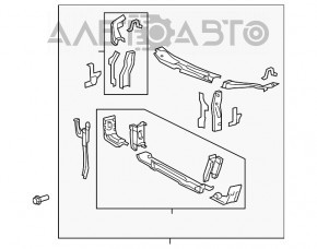 Televizor radiator Toyota Camry v50 12-14 SUA cu grile