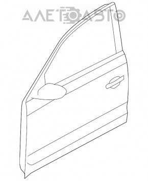 Ansamblu usi fata stanga VW Passat b8 16-19 USA alb LC9A