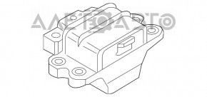 Pernele motorului stâng VW Passat b7 12-15 SUA 1.8 2.5