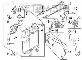 Лямбда-зонд первый VW Passat b8 16-19 USA 1.8