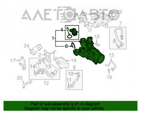 Turbina completă cu colector și conducte de răcire VW Beetle 12-19 1.8T