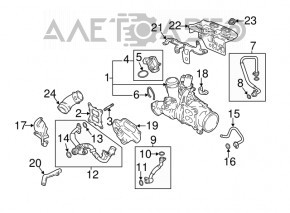 Turbina completă cu colector și conducte de răcire VW Beetle 12-19 1.8T