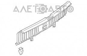 Capac portbagaj VW Passat b7 12-15 SUA negru, zgârietură