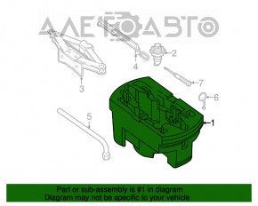 Пенопласт под инструмент VW Passat b8 16-19 USA