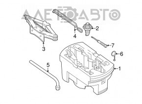 Пенопласт под инструмент VW Passat b8 16-19 USA